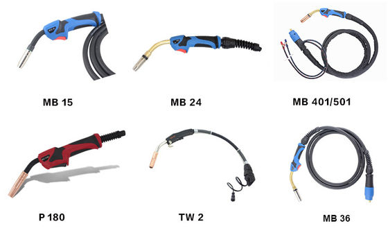 24KD CO2 raffreddata a gas MIG Mag Welding Torch 3m 4m 5m con l'euro connettore